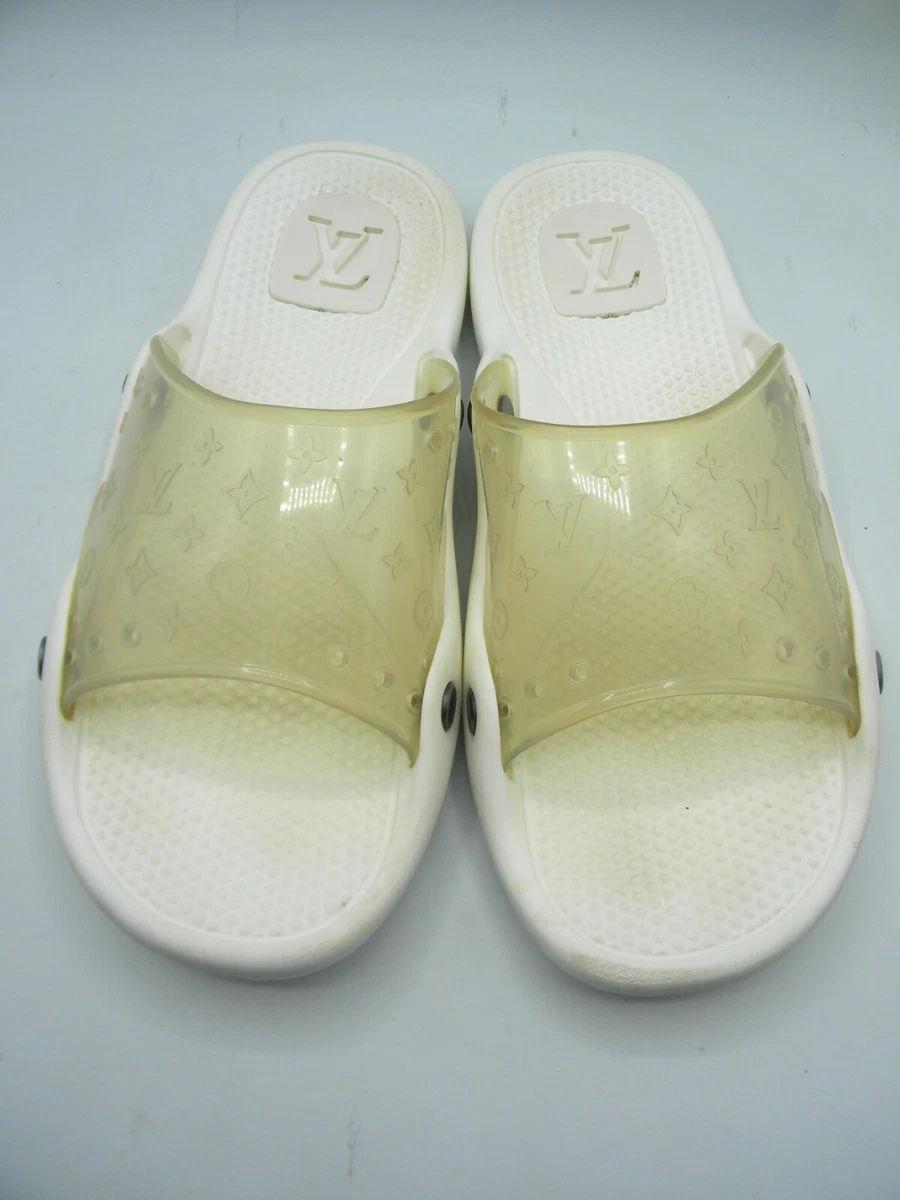 Louis Vuitton, Shoes, Clear Lv Jelly Slides