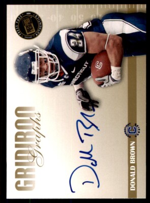 2009 Signature Edition Gridiron Graphs Gold #GG-DB Donald Brown Connecticut