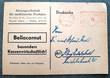 Ganzsache Drucksache von 1951 Berlin Bellacornut Drag&eacute;es