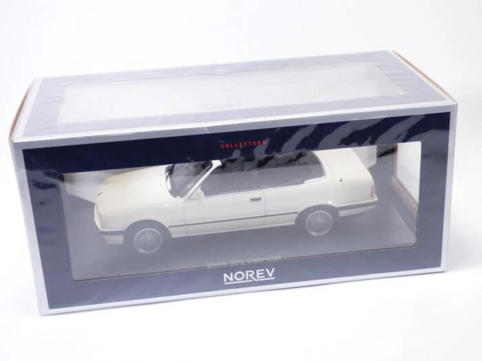 BMW325ì CABRIOLET 1991 ALPINE WHITE 1:18 183213 NOREV - Immagine 2 di 3