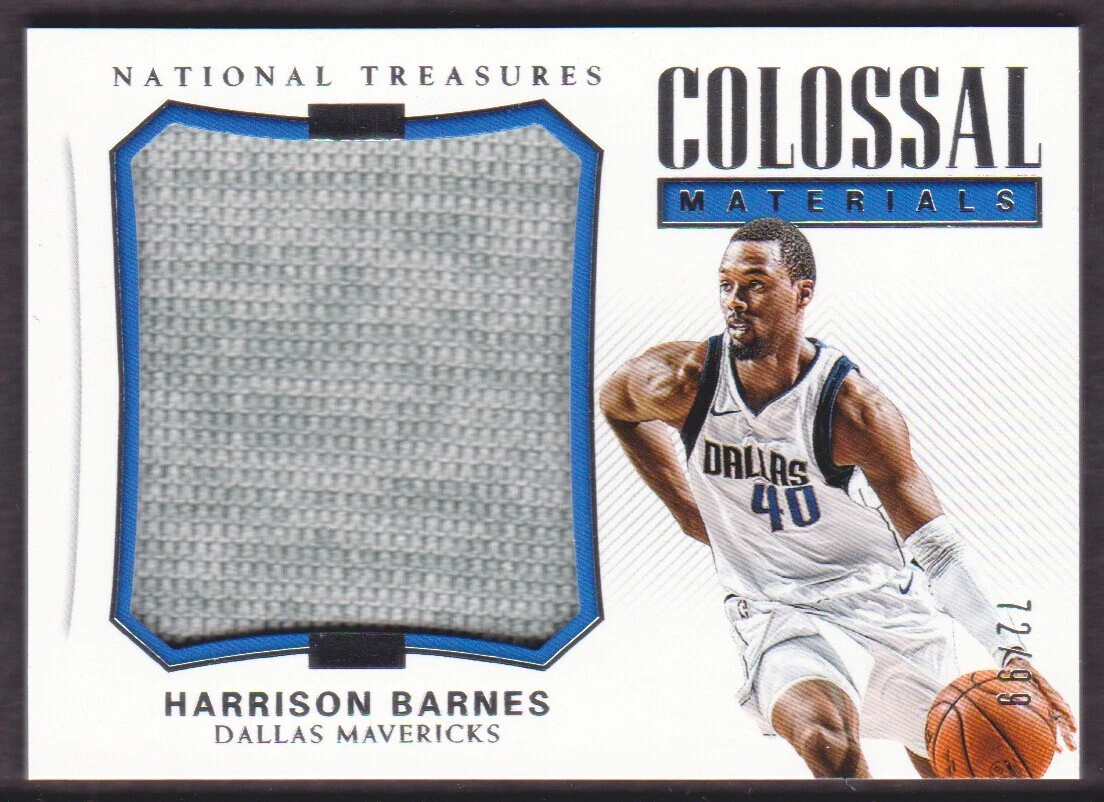 2017-18 National Treasures Basketball Colossal Materials #5 Harrison Barnes /99