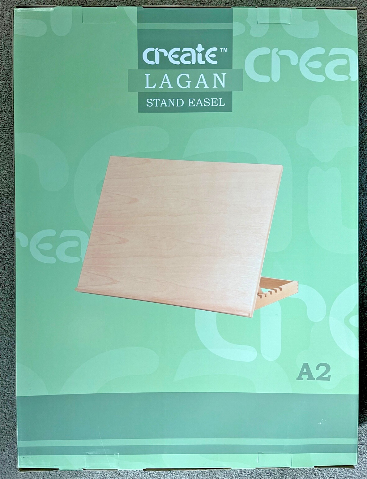 BOXED LAGAN CREATE SOLID BEECH WOOD A2 DESK EASEL  ADJUSTABLE ANGLES  FOLDS FLAT