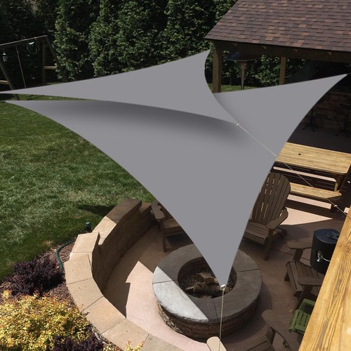 Waterproof Shade Sail Patio Awning Outdoor Garden Pool Sun Canopy Shelter Cover - Picture 35 of 606