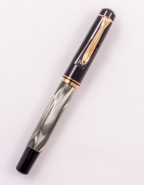 Pelikan M200 Fountain Pen Old style Marbled Grey Steel nib B Mint NOS NWT
