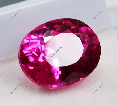 11 .00 Ct Extremely Natural Certified Pink Sapphire Oval Cut Loose Gemstone - Picture 5 of 9