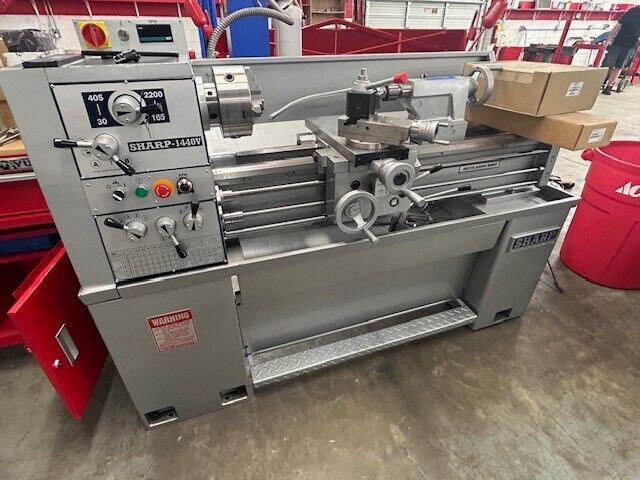 2023 Sharp 14” x 40” Lathe with Digital Variable Speed 1440V 2023 Sharp 14” x 40” Lathe with Digital Variable Speed 1440V