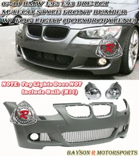 Fits 07-10 BMW E92/E93 2dr (Pre-LCI) M-Tech Style Front Bumper Cover + Fog Light