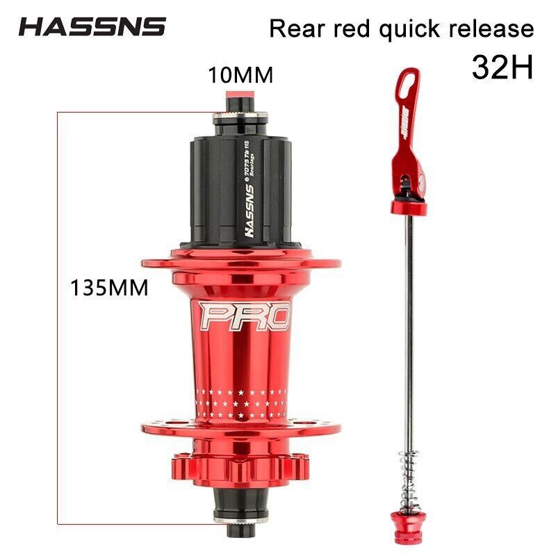 HASSNS PRO7 72 Clicks 6 Pawls 32H MTB Bike Mountain Bicycle Disc
