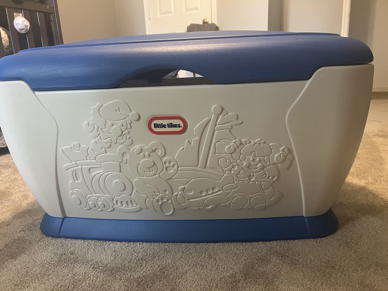 Little Tikes Toy Box, Blue Lid, Excellent Condition, Vintage,kids eBay
