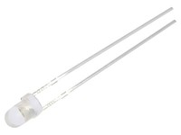 2X OSM53131A-VV Led 3 Mm Warmweiß 4200Mcd 30° Front: GewöLbt Rastermaß: 2,54Mm O