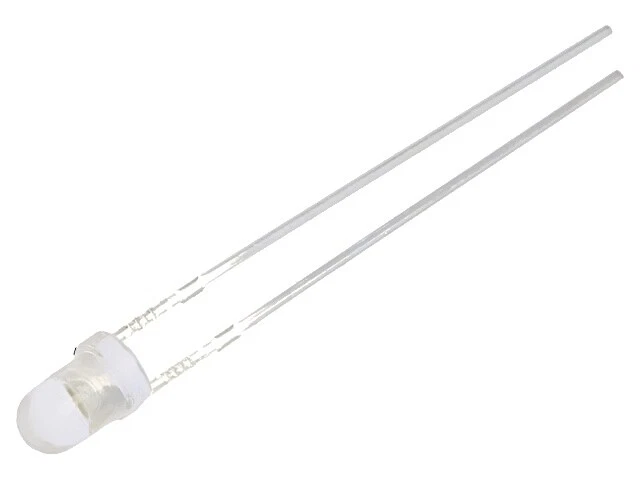 2X OSM53131A-VV LED 3mm blanco cálido 4200mcd 30° frontal: curvado medida de ... - Imagen 1 de 1