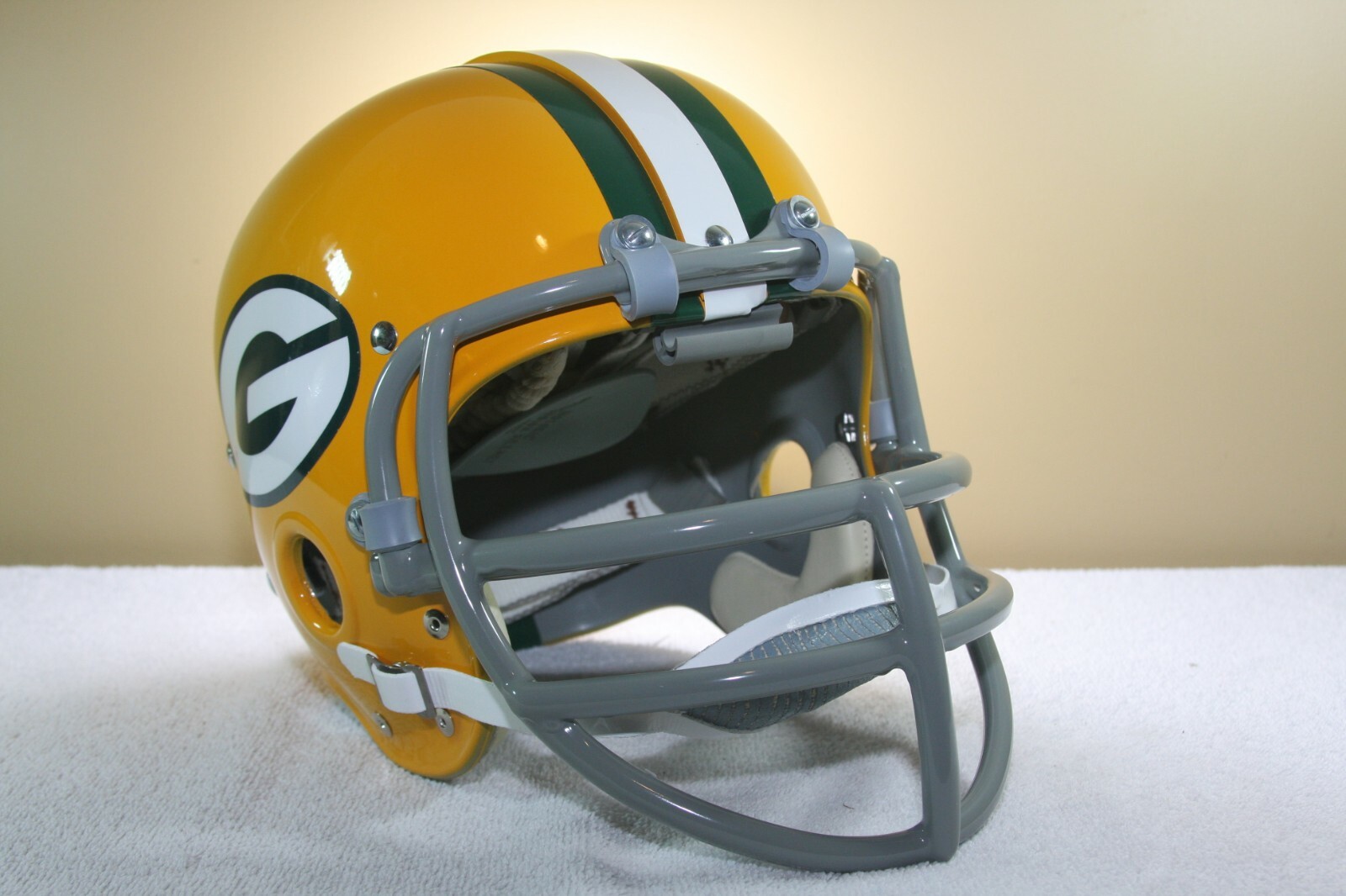 1960s GREEN BAY PACKERS style Custom Vintage Football Helmet Facemask