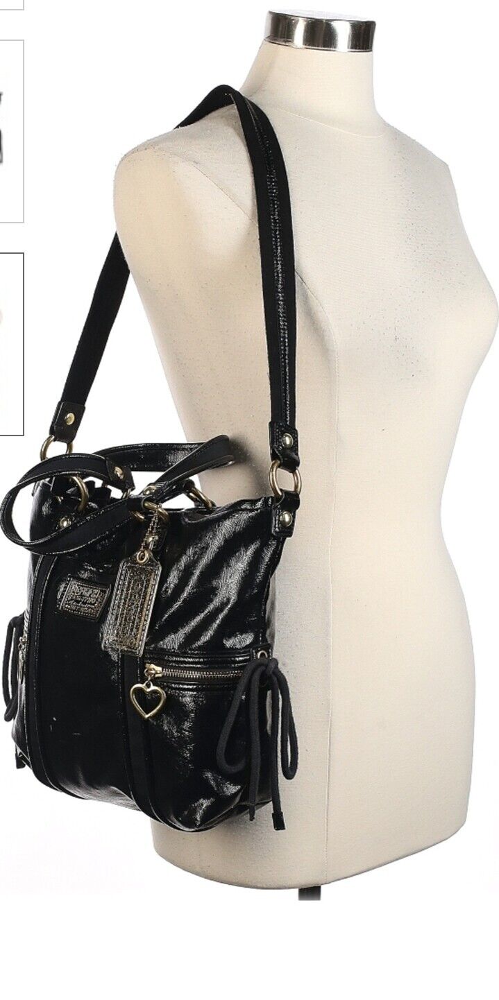 COACH Women's Signature Tote Handbag leather medi… - image 6