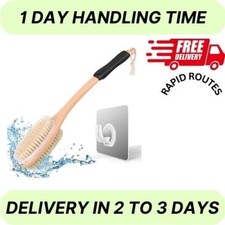 KIPRITII Ergonomically Back Scrubber for Shower - Double-Sided Back Brush Long H