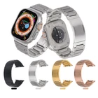 Stainless Steel Band Wrist Chain Strap for Apple Watch Ultra 9 8 7 6 5 4 3 SE