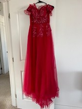 Red prom dress size 2 ling