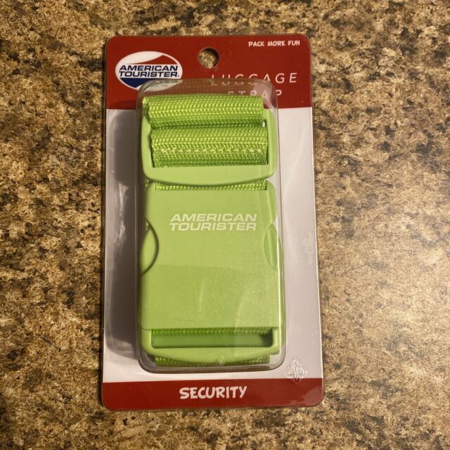 American Tourister Security Luggage Strap Lime Green NEW