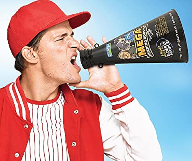 Prank Hearing Amplifier Ear Trumpet - Senior Gag Gifts,Hearing Aids Joke