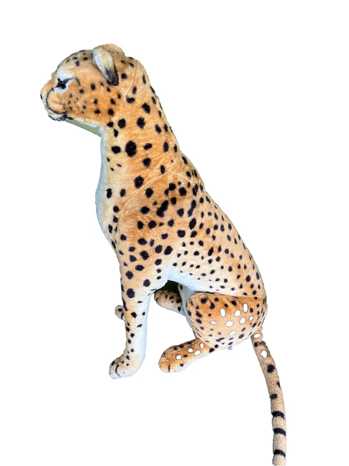 Juguete realista de peluche gigante de 31" Melissa & Doug Stufted Cheetah tamaño natural Foto 3 de 3