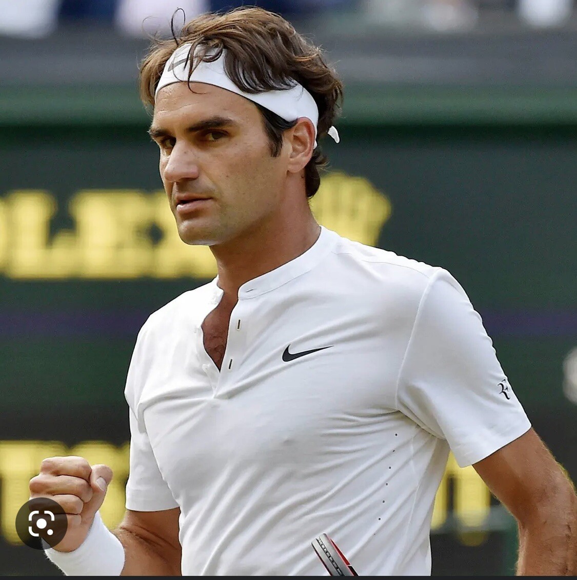 Nike Roger Federer RF 2015 Wimbledon Henley Polo Shirt Small Rafa