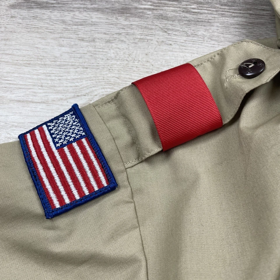 Vintage Boy Scouts Of America Mens XL Official Shirt BSA Khaki Made In USA - Image 4 of 4