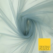 OVER 90 COLOURS - Soft Plain Sheer Tulle Net Fabric Tutu Fairy Veil Bridal 45"