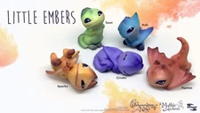 Toynami Miyo's Little Embers Blind Box Dragons Set of 5 - Rare Hard to Find