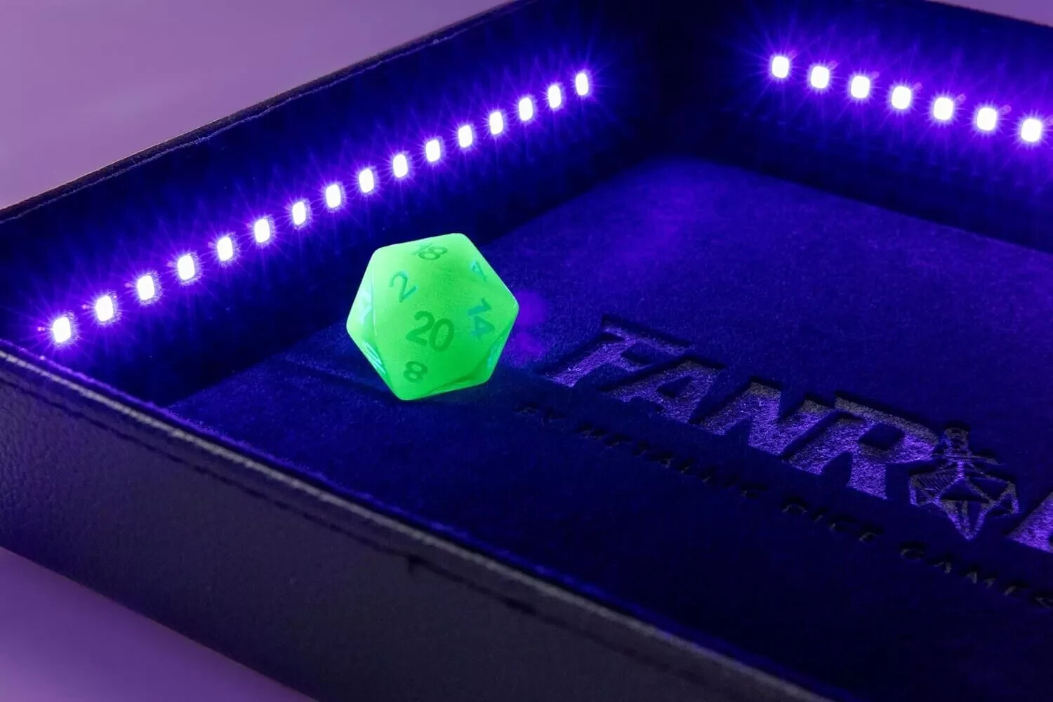 Fanroll by Metallic Dice Games: Shadow Light Dice Tray FAST FREE SHIPPING
