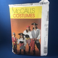 Pirate Buccaneer Raider Marauder Costume Pattern McCall M4952 Adult S-XL Uncut