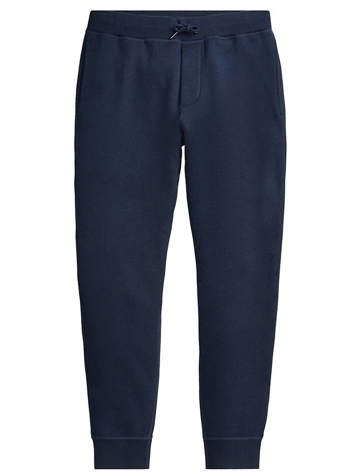 Ralph Lauren Purple Label Embroidered Logo Navy Fleece Relax Jogger Track Pants