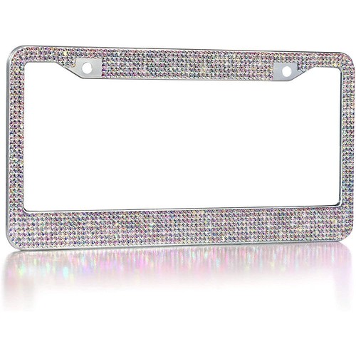 Bling Crystal License Plate Frame Handcrafted Rhinestone Car Frame Plate USA - Picture 11 of 12