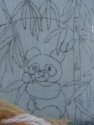 VTG NOP WonderArt Embroidered Panda Picture Kit #5039 Sz 5x7” | eBay