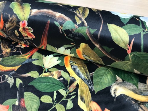 Printed velvet upholstery fabric upholstery curtain craft material 140 cm wide - Picture 24 of 73