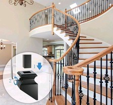 12-Pack Square Baluster Aluminum Slant Shoes Set with Screws - Fits 1/2 Inch Sta