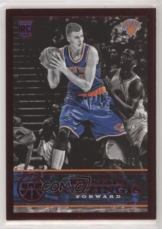 2015-16 Panini Replay Red 21/49 Kristaps Porzingis #4 8ww