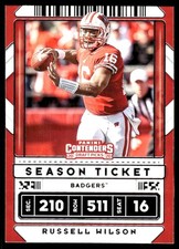 Russell Wilson 2020 Panini Contenders Draft Picks #87 Wisconsin Badgers NFL READ