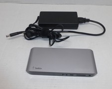 Belkin F4U097 Dual 4K Thunderbolt 3 Dock Pro USB-C Docking Station  AC Adapter
