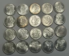 1880 TO 1904 BU MORGAN DOLLAR ROLL / 20 COINS