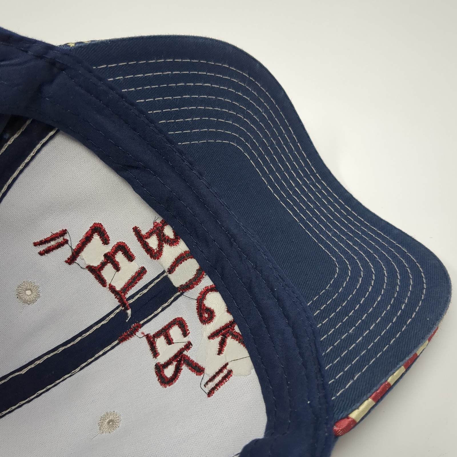 Let 'Er Buck Pendleton Round Up Strapback Hat Blu… - image 8