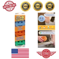 Durable 3-Piece Silicone Sponges in Vibrant Colors - Non-Scratch Home Essential