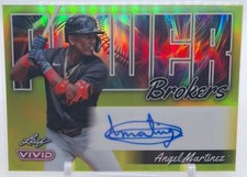ANGEL MARTINEZ 2024 LEAF VIVID POWER BROKERS YELLOW PRISMATIC AUTO #5/6