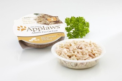 Cat Pots Juicy Chicken Breast with Duck Peel Top Cat Food (18) 2.12oz Trays