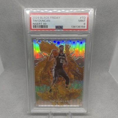 2024 PANINI BLACK FRIDAY INSERT 99 #TD TIM DUNCAN 18/99 PSA 9