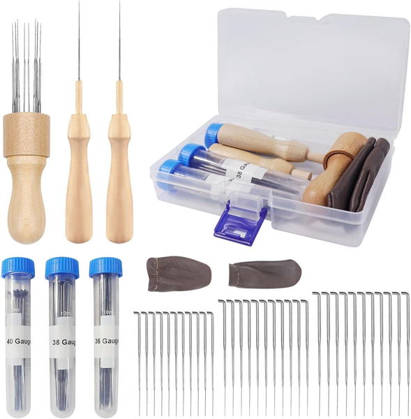 Redamancy Nadelfilz Set, Mit 36 Filznadeln (3 GrößEn), Starter Filznadeln Set Zu-image
