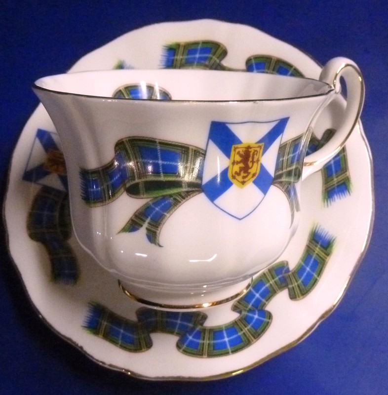 Royal Adderly Nova Scotia Tartan Cup and Saucer Set