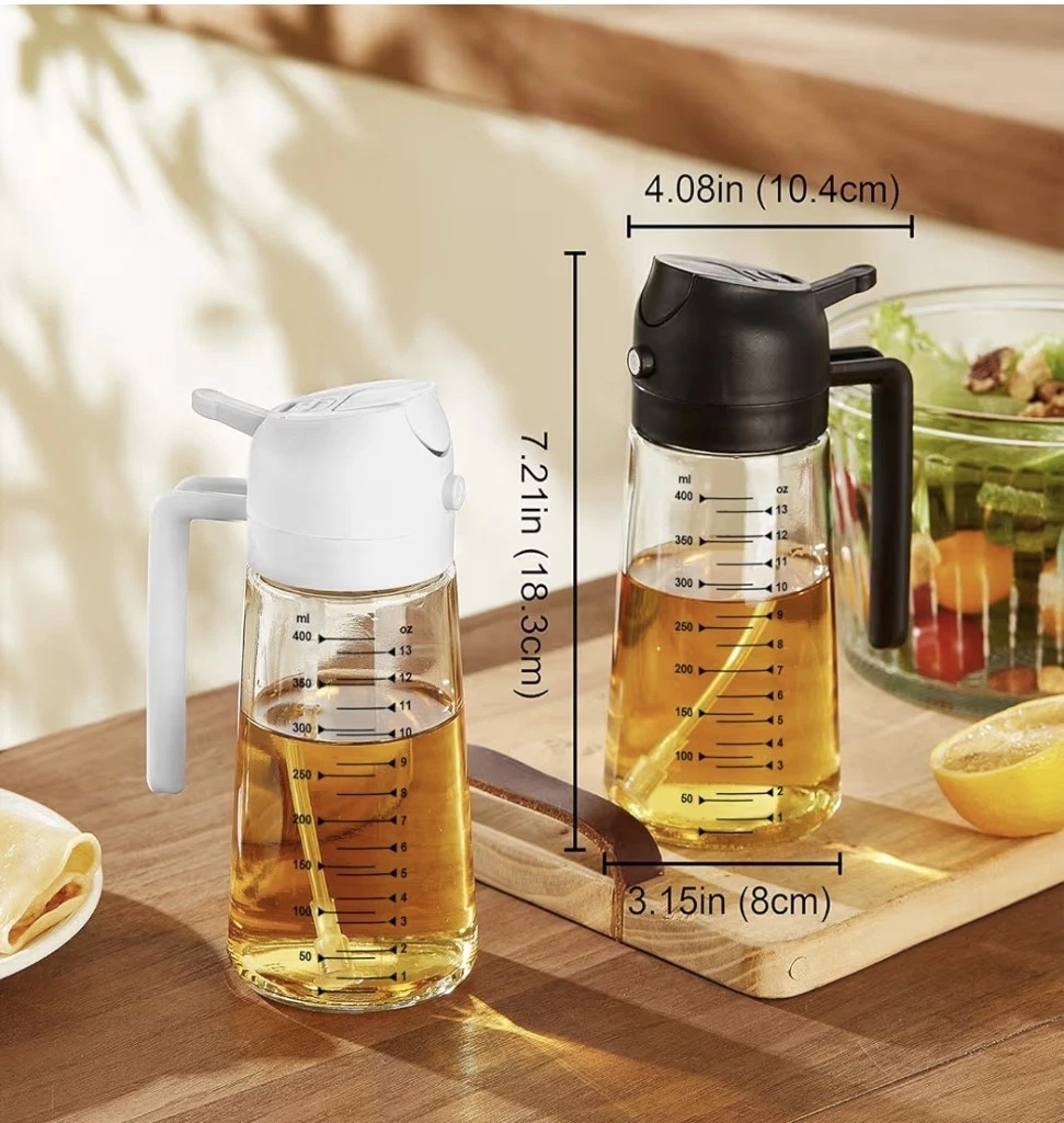 LUXURY 16oz/470ml Glass Olive Oil Sprayer Cooking 2 in 1 WE SHIP OVERSEA
Opens in a new window or ta