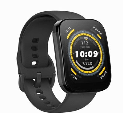 Amazfit Bip 5 Smartwatch 40mm schwarz Silikonarmband Android/iOS Zepp OS SpO2