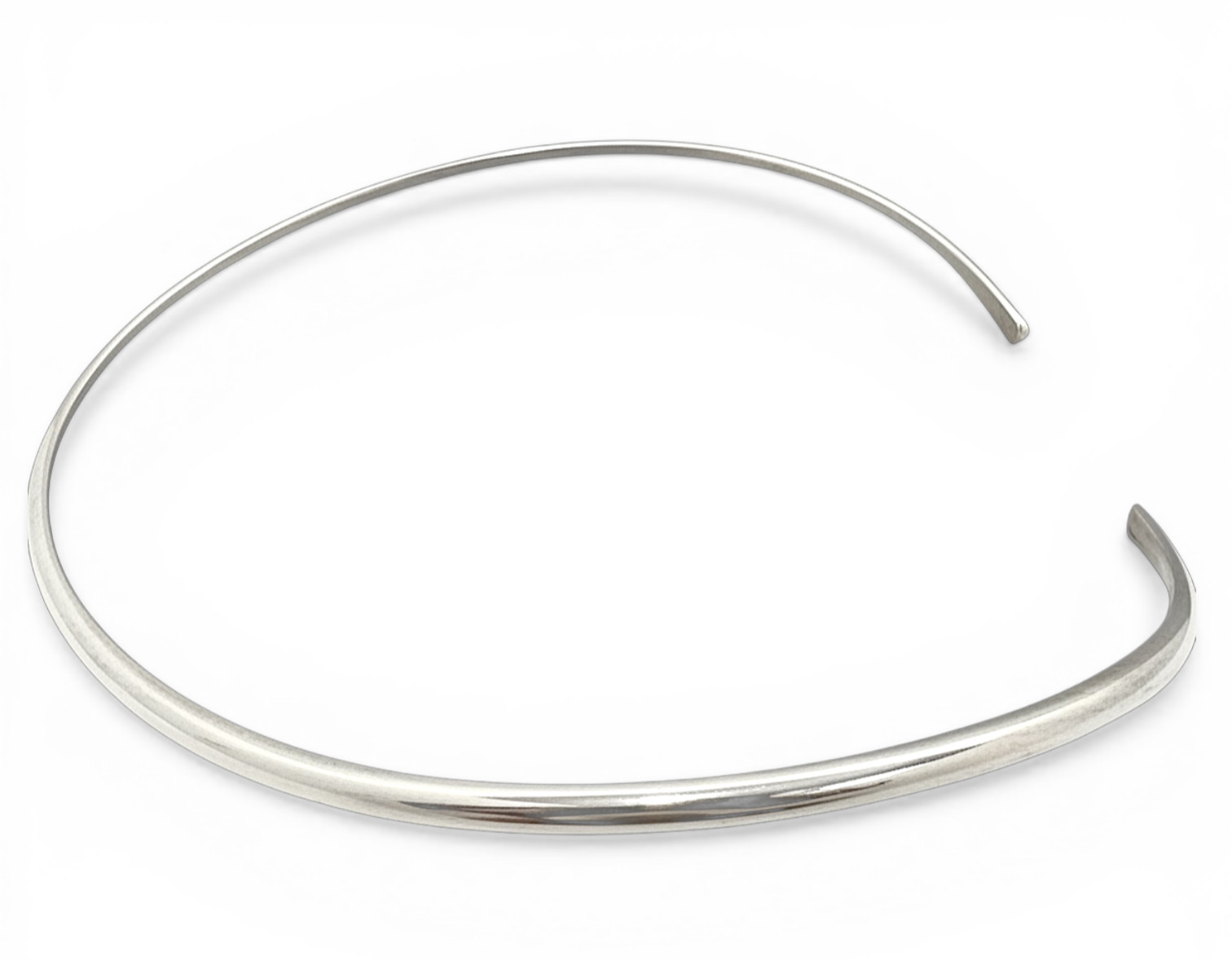 Vintage Solid 925 Sterling Silver Torque Collar M… - image 5