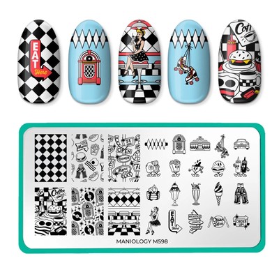 M598 Maniology  Nail Stamping Plate