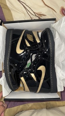 Jordan Air Jordan 1 Retro High OG High Top Black Metallic Gold 2020 555088-032
